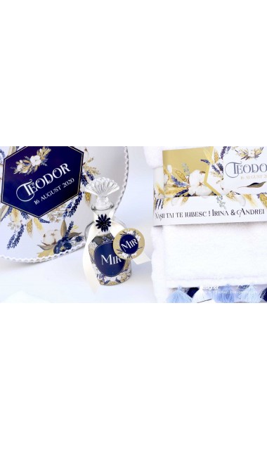Trusou de botez traditional cu lavanda bumbac si spice de grau 6